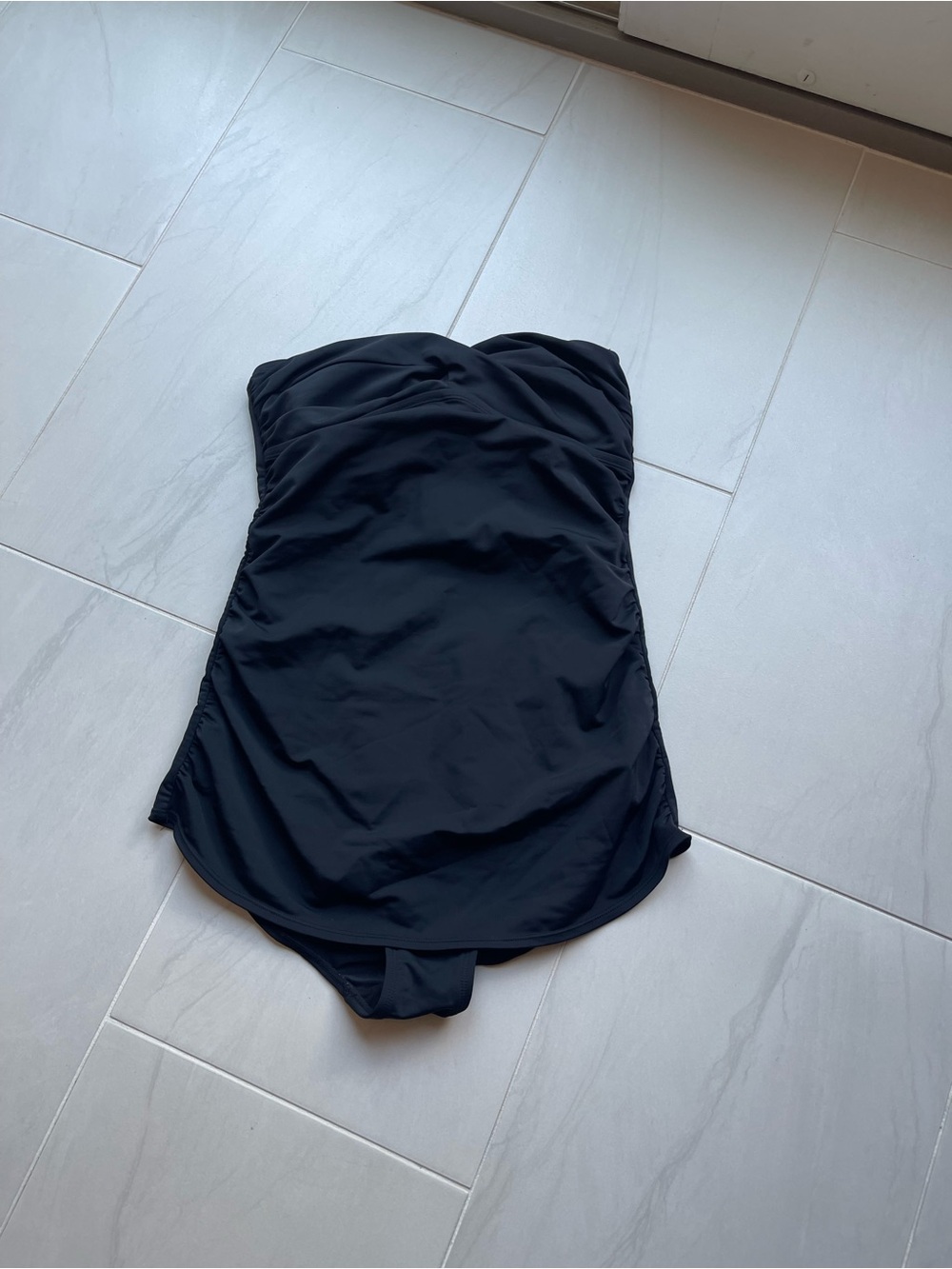 MERONA Black Strapless One-Piece Swimsuit SIZE MED
